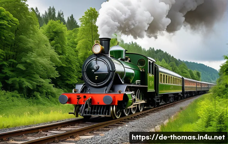기관차 친구들 간의 관계도 - A highly detailed steam locomotive from the late 19th century in operation on a scenic historic rail...
